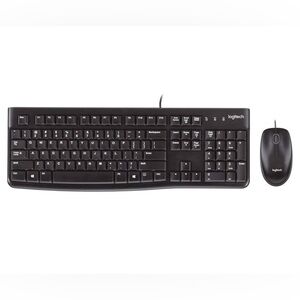 NEW IN BOX Logitech Desktop‎ MK120 Durable Comfortable USB Mouse Keyboard Combo